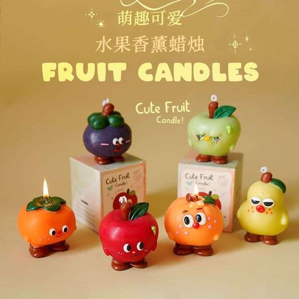 New Year Persimmon Aromatherapy Cute Candle Ins Apple Shape Creative Box Ornament Birthday Gift