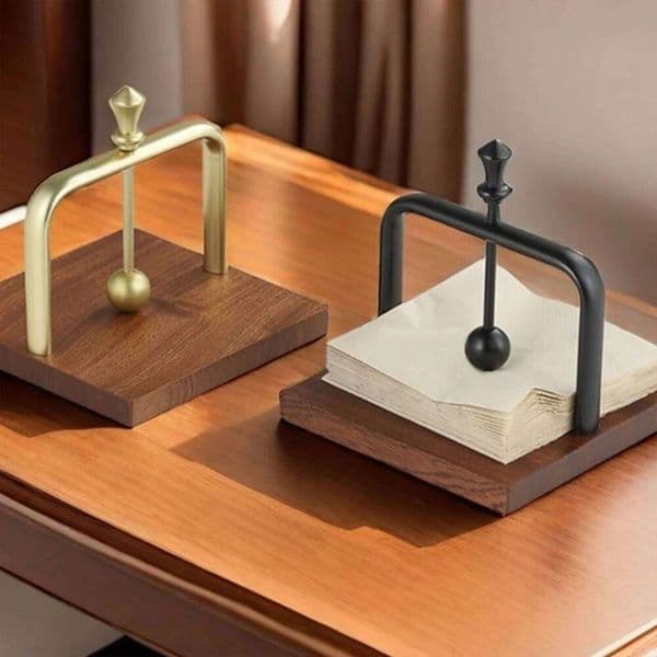 Cafe Napkin Western Restaurant Solid Wood Hotel Towel Box Homestay Tabletop Paper Tissue Holder 26W0202
