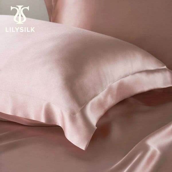 LILYSILK 100% Mulberry Silk Oxford Pillowcase 19MM Home Textile Pillow Cover for Better Sleep and Hair Care 26Y0202