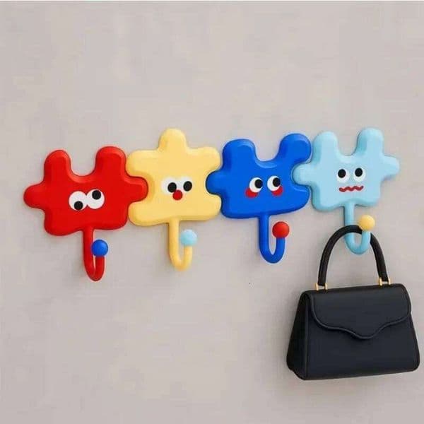 Cute Dopamine New Creative Suction Cup Hooks Door Behind Hanger Bathroom Kitchen Towel Hanging Sticky Hook 26Y0202