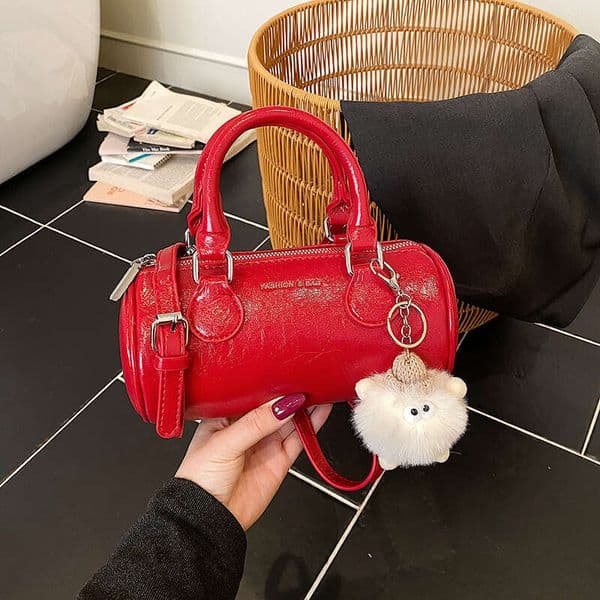 Niche Handheld for Women 2026 New Single Shoulder Crossbody Trendy Versatile Boston Cylinder Bag H260318