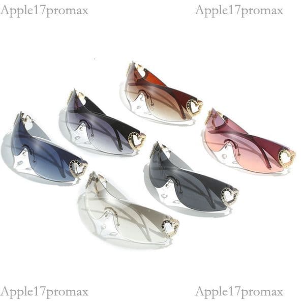 Luxurious Brand Designer Style One-piece Sunglasses Trendy Style Outdoor And Beach Use Sunglasses Style Personalized Women's Sunglasses