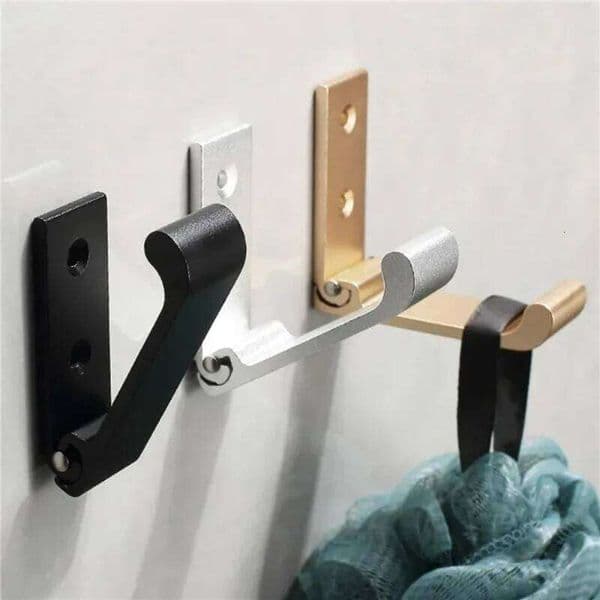 1PC Folding Wall Door Clothes Coat Hat Bags Hangers Kitchen Bathroom Rustproof Towel Hooks Foldable Single Hook 26Y0202