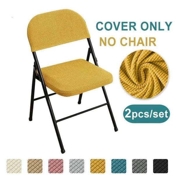1/2Sets Folding Polar Fleece Anti-dirty Chair Slipcover Removable Wedding Chairs Cover for Dining Room Home 26Y0202