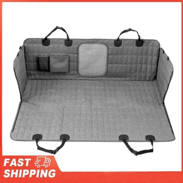 Dog Back Seat Waterproof Oxford Cloth Breathable Mesh Design Pet Car Cover for Dogs Cats 26W0202