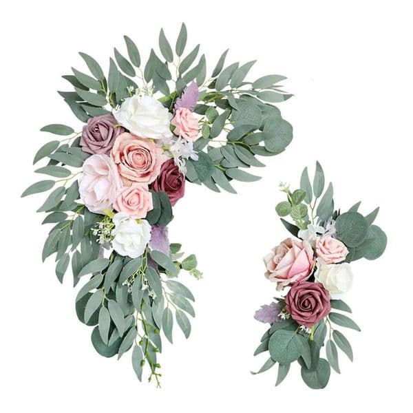 2Pcs Swag Garland Floral Decoration for Ceremony 26Y0202