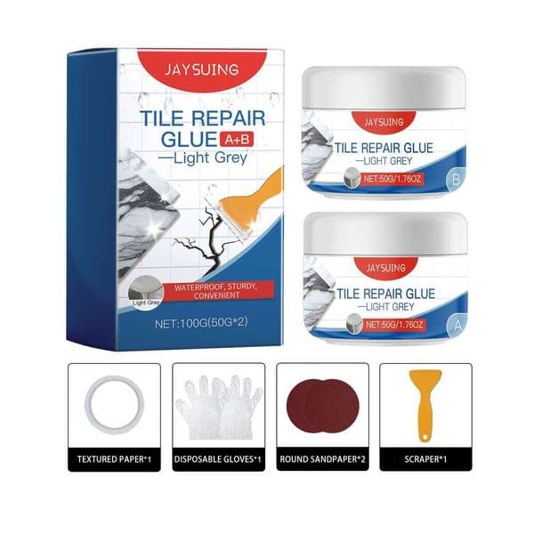 Light Gray Living Room Bathroom Wall Leak Waterproof Sealing Tile Repair Glue S260202