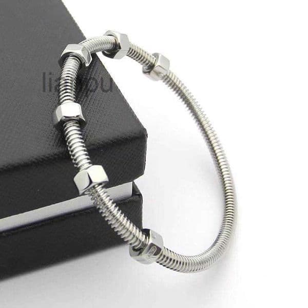 Steel Bangle Screw Stainless Bracelet Fashion Designer Jewelry Women Bracelets Iced Out