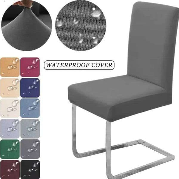 Waterproof Fabric Cover Stretch Spandex Elastic Soft Chair Slipcover Seat Case For Office Kitchen Dining Room Wedding 26Y0202