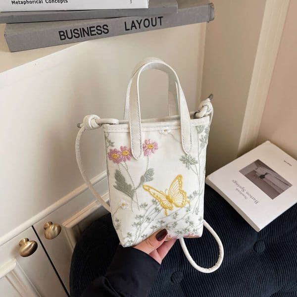 Commuter Crossbody New Chinese Embroidered Phone For Women Summer Ancient Style Handheld Small Square Bag MASA