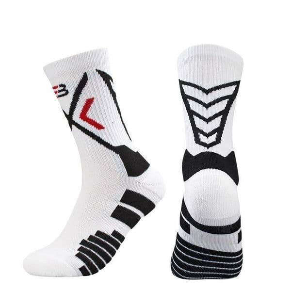 High-Performance Professional High Tube Basketball Socks Practical Player Version Men's Mid-Long Tube Towel Bottom High Top Autumn Running Elite Sports Socks