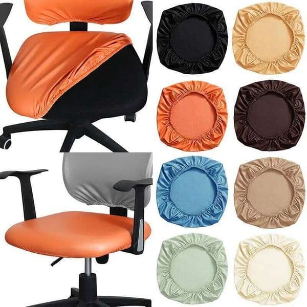 Split Computer Case Cover PU Leather Waterproof Office Chair Four Seasons Hotel Use Dirt Resistant 26Y0202