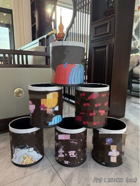 Designer Storage Boxes Mini Desktop Trash Can Creative Stainless Steel Decorative Bin