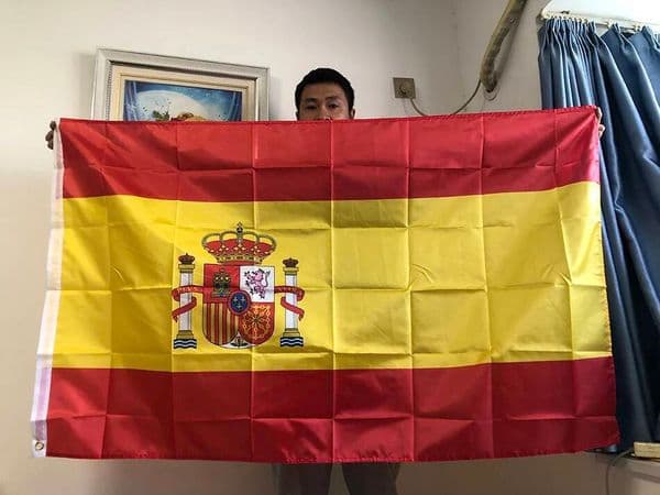 2026 90X150cm Spain 3X5 Feet ES Espana Spanish Flag Super Poly Football FLAG Indoor Outdoor For Celebration Big Flags Free Shipping Shipping