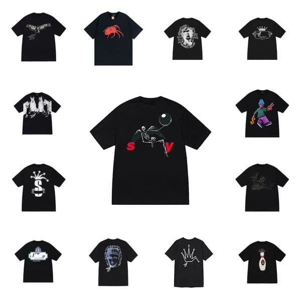 StussiesShirt Mens Street Graffiti Graphic Tee Designer Shirt Men Casual Loose Fit Fashion Top shirts Summer Y2K shirt Sizes S-2XL