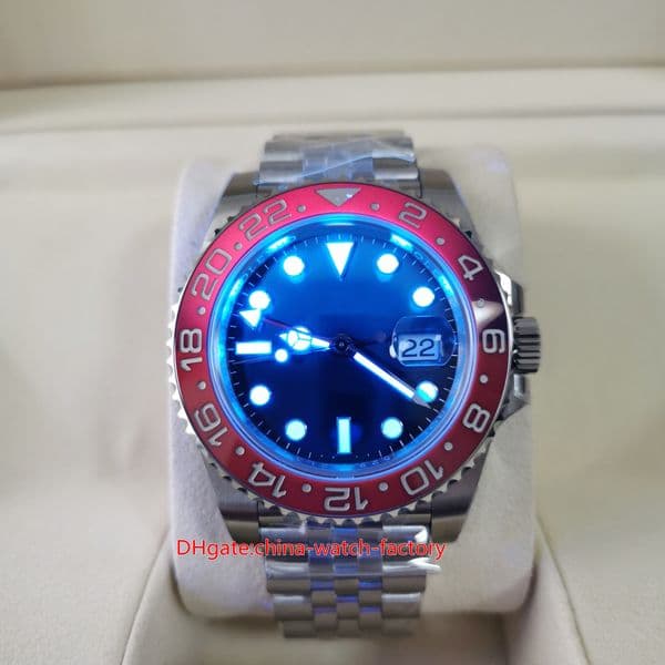 VS Factory V3 Mens Watch VSF DD3285 40mm GMT 126710 BLRO Pepsi Jubilee Bracelet Ceramic Bezel LumiNova Watches CAL.3285 Movement Automatic Men's Wristwatches
