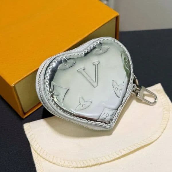 Bag Charms Keychain Charm Luxury Leather Pendant Bag Charm Key Keychains Coin Purses Women Key Purse Cute Bag Charm Keychain