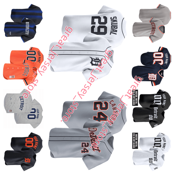 Detroits Tigers baseball jersey S-4XL Miguel Cabrera