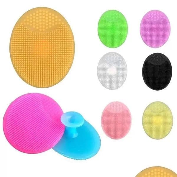 Soft jacuzzi shower face brush Facial Exfoliating Brush silicone Cleaning Pad Wash Face Facial Brush SPA Skin Scrub Cleanser Tool