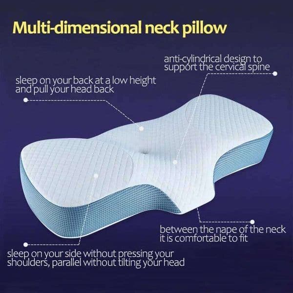 Bedding Shaped Ergonomic Cervical Sleeping Comfortable Neck Protection Butterfly Memory Foam Pillow 26W0203