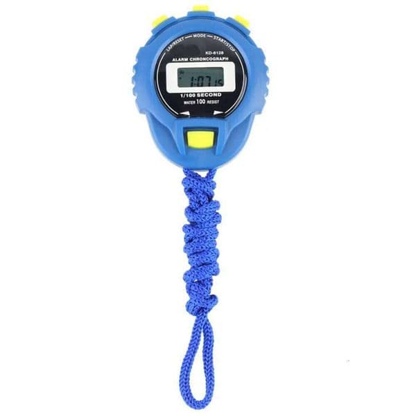 Digital Handheld LCD Sports Timer Stopwatch Watch with String 26Y0203