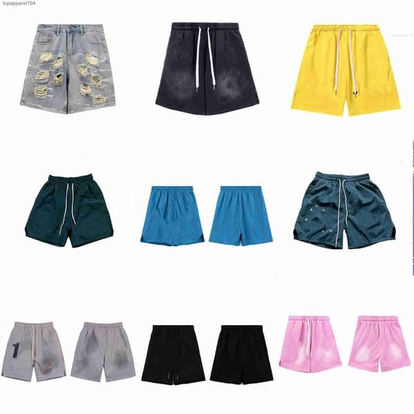 shorts mens shorts designer street wash to do old retro casual pure cotton circle shorts for men and women summer Size 30