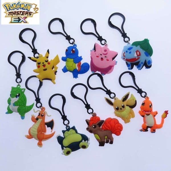 Factory Direct Supply Cross-Border Pikachu Charmander Squirtle Mewtwo Piplup Pokmon Pet Small Elf Backpack Pendant L260203