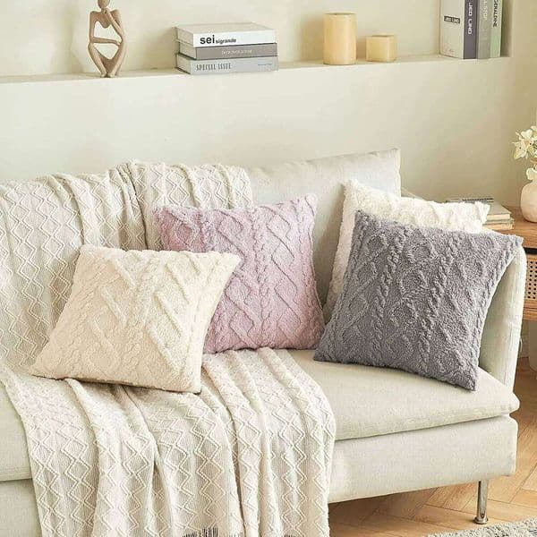One Piece Outfit, Soft Short Plush Velvet Decoration Embrace Pillowcase Sofa Cushion Cover, Suitable for Living Room Bedroom 26W0203