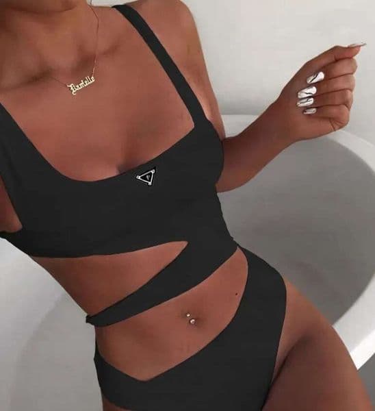 Womens Women Bathing Designer Set Swimsuit Designers Bikini Fashion Swimwear In Bandage Sexy Letter Woman Beach Swim Suit