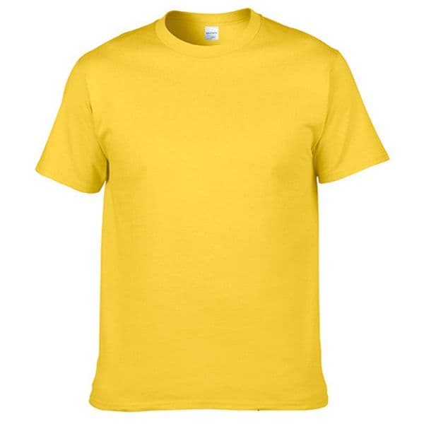 Pure cotton adult round neck short sleeve T-shirt summer hot sale