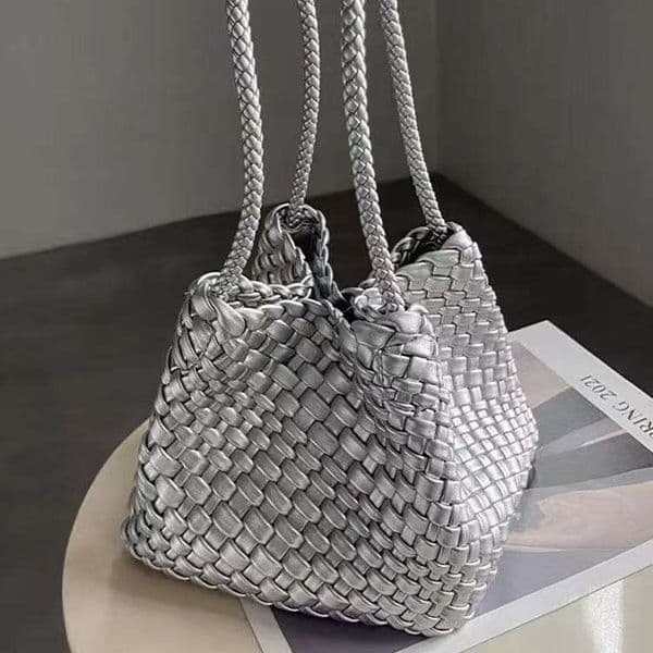 Cross-border Hot-selling Embossed High-end Woven Tote Bag Women's Fashion Handbag