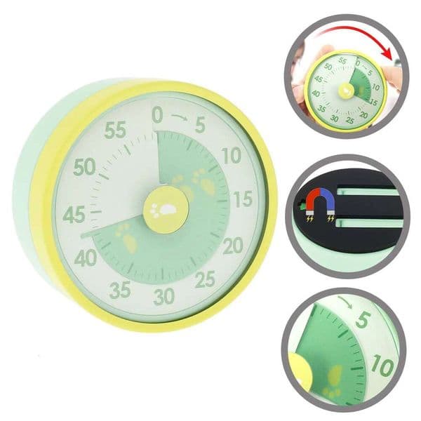 Visual 60 Minute Countdown Digital for Classroom Office Kitchen Cooking Desk Silent Timer Kid Time Management Tool 26Y0203