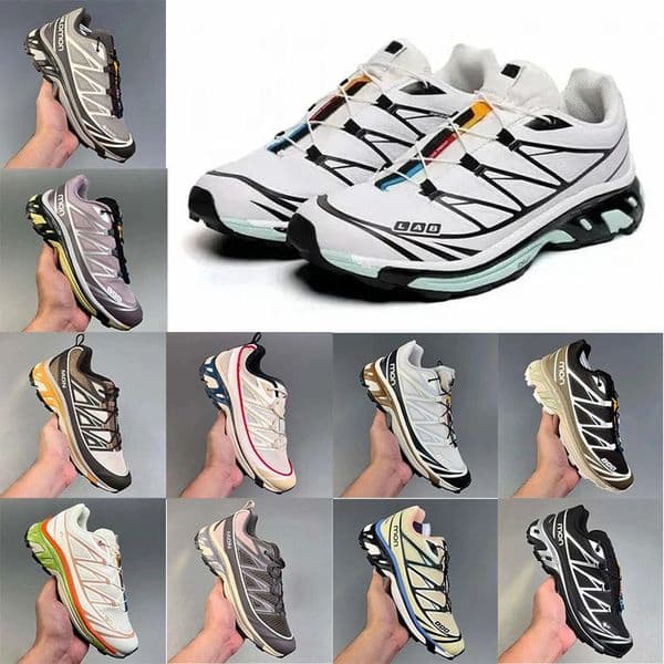 Xt6 Advanced Running Shoes salmon Mens White Blue Black Mesh WINGS 2 White Blue Red Yellow Green Men Women Xt 6 Trainers Outdoor Sports Sneakers