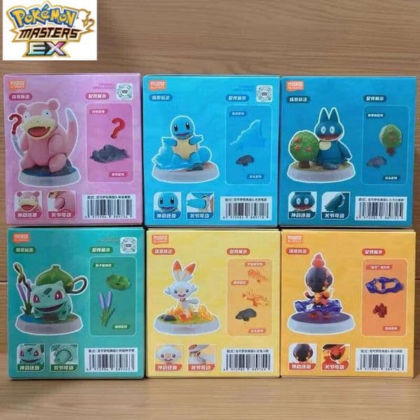 BLOKEES Original POKEMON Building Blocks Pikachu Charmander Lucario Pokmon Action Figure Toys Gift L260203
