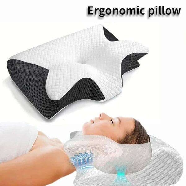 New 2 in 1 Ergonomic Memory Foam pillow Help Sleep,Protect The Cervical Orthopedic Travel Neck Pillow Sleeping For Home 26W0203