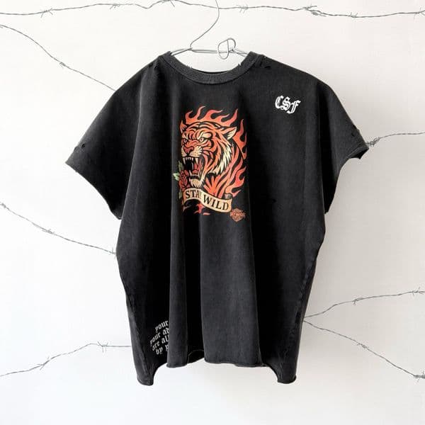 Real Photos Black Print Tshirts Men's Plus Tees 2026ss