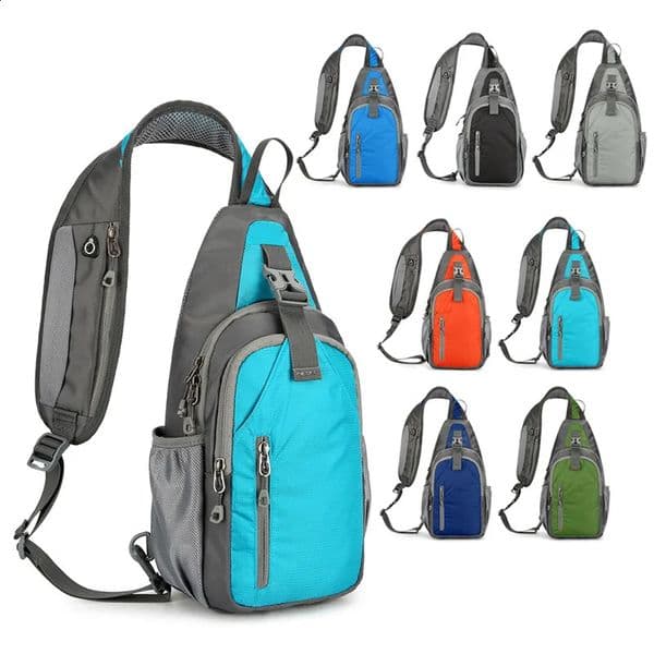 Outdoor Leisure Shoulder Chest Bag Sports Waterproof Backpack Suitable for Both Men and Women Mobile Phone Storage Bag 260124