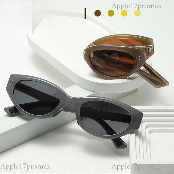 Luxury Brand Designer New TR Cat Eye Polarized Sunglasses For Women Vintage High-end Street Style, UV Protection Foldable Wholesale