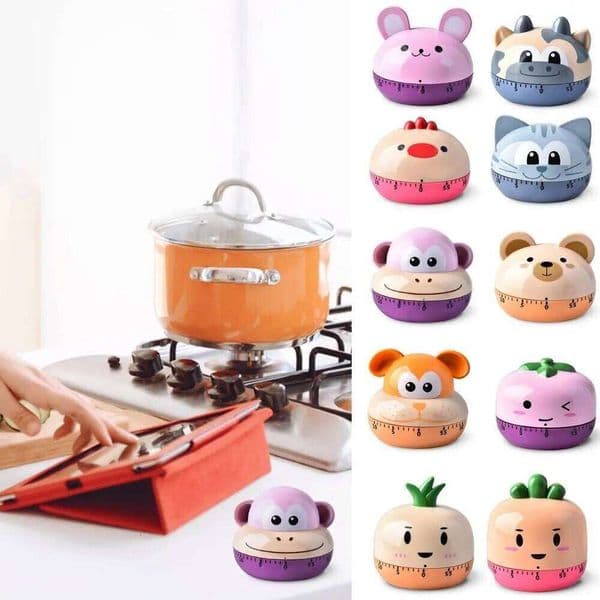 Animal Cute Mechanical Student Learning Time Manager Manual Kitchen Food Digital Cooking Timer 26Y0203