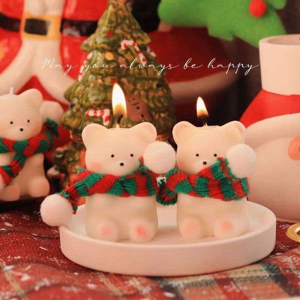 Scented Candles Box Ornament Gift Eve Christmas Bear Home Atmosphere Souvenir S260204Y260311 Z260520