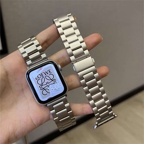 S10 iWatch Apple Watch 9/8/7 Ultra 2 Stainless Steel Three-Strap Band