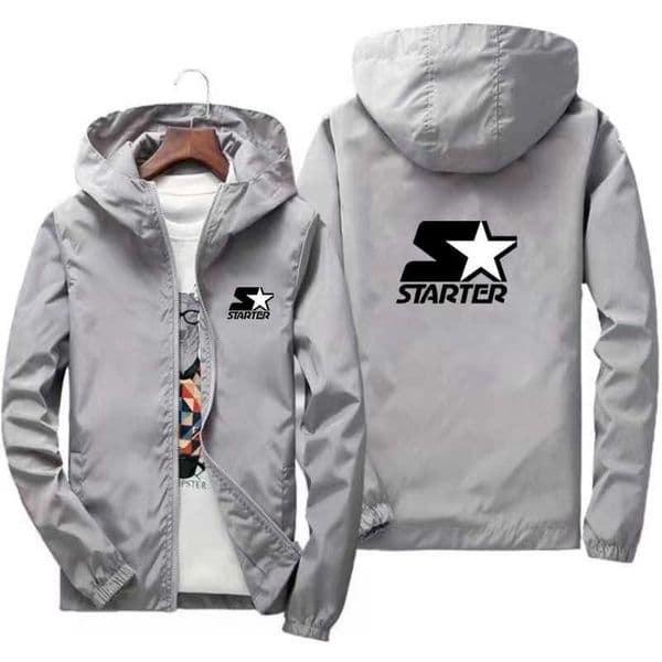 Men's Jackets STARTER Brand Spring Autumn Men's Sportswear Casual Aviator Hooded Quick Dry Fashion Hiking Jacket Military Jacket Plus SizeS-7X