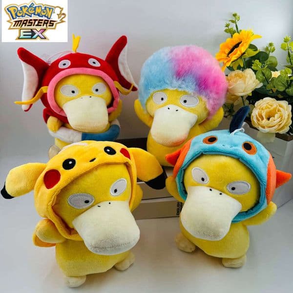 22cm Medium Size Transformable Duckling Silly Duck Carp King Water Jumping Fish Plush Doll Toy L260204