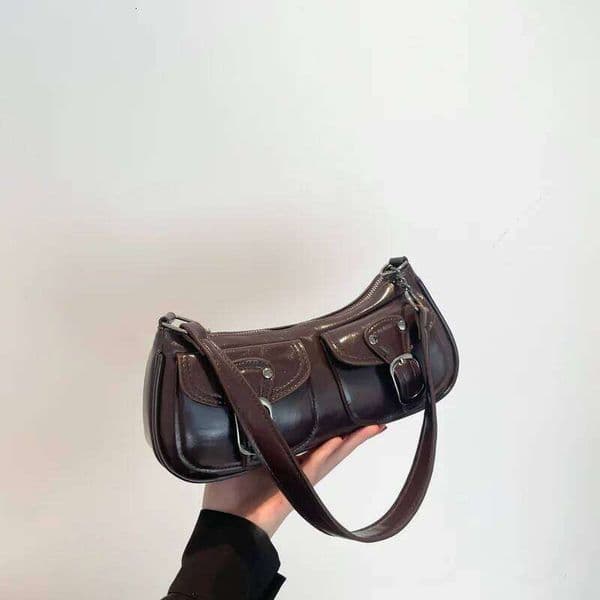 Women's fashion commuting armpit personality trendy cool scooter small senior sense shoulder crossbody bag C260204