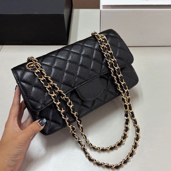 2025 Designer Bag Handbag Shouder Chain Bag Cutch Fap Bags Doube Letters Soid Hasp Bag Square Stripes Purse Women Bag Multicolor Handbags Crossbody Bag