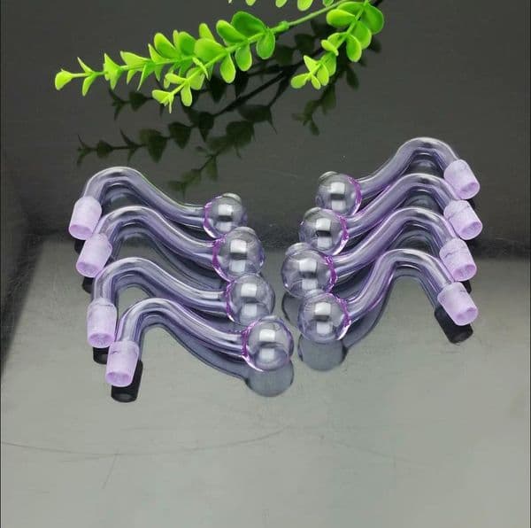 Glass Smoking pipes hookah Oil Burner Pipes Smokings Hot selling purple S glass stove and smoking accessories