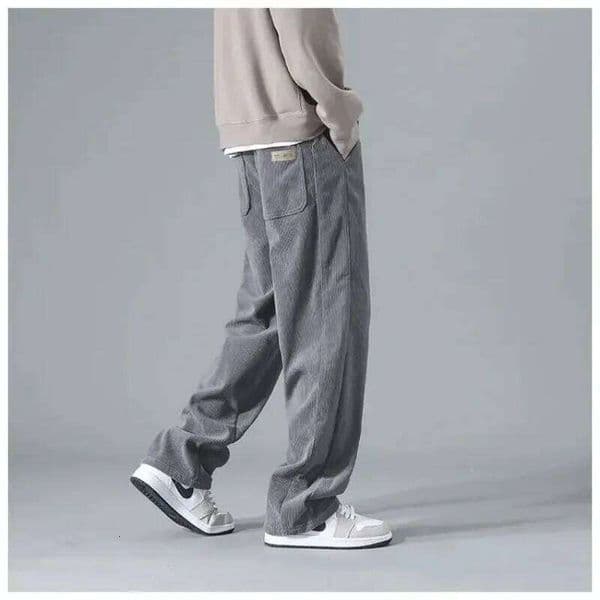 2024 Japanese Vintage Corduroy Casual Pants For Men Spring Autumn Straight-leg Workwear Trousers Style Trendy Brand Sweatpants 26W0204