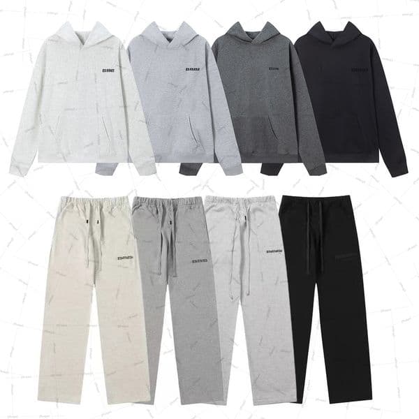 Mens designer tracksuits classic season 8 sport suit fleece baggy pants casual hoodie set