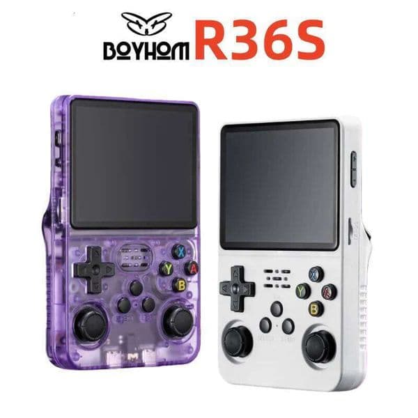 Retro Video Handheld Game Console R36S with Linux System 3.5 in IPS Screen 3000mAh Battery 64G TF Card Pre-installed Games multi J260204
