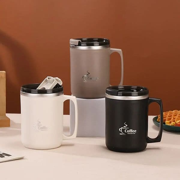 Milk Coffee Cup Stainless Steel Double Wall Thermal Insulated Water Cups and Mugs Metal Coffee Cup Mug 260130